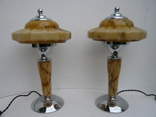 paire de lampes champignon