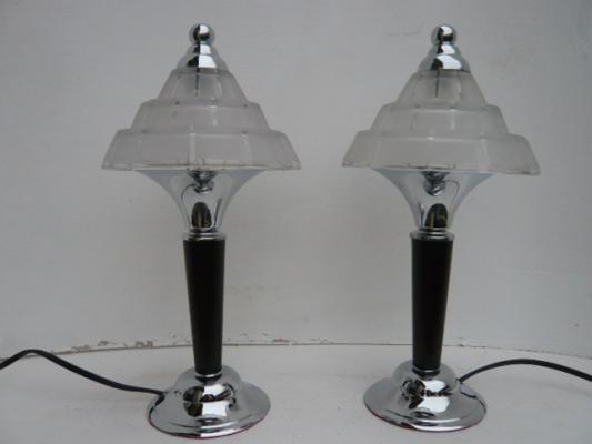 paire de lampes champignon