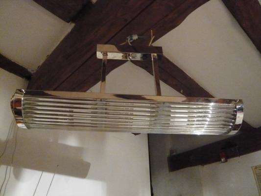 lustre à tiges de verre