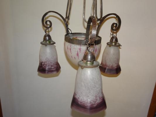 lustre art nouveau - vue secondaire
